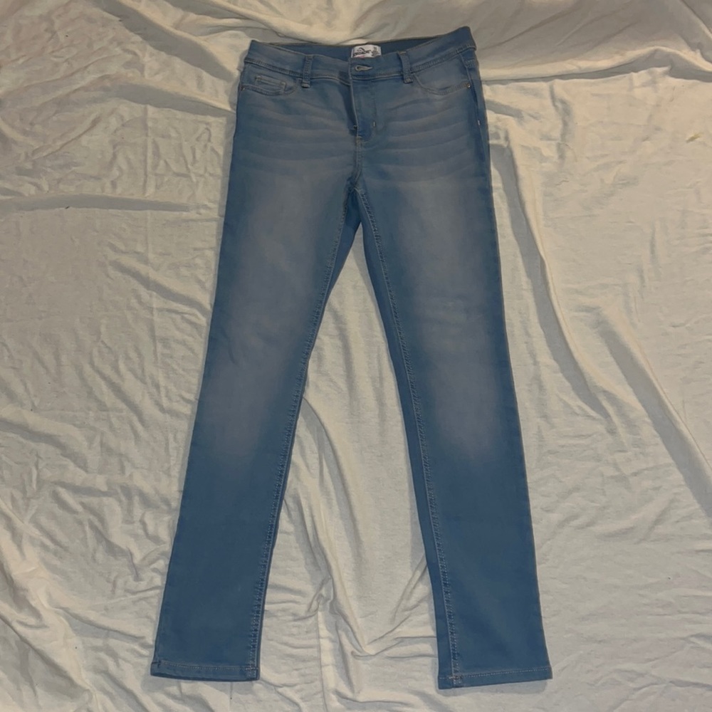 Girls Light Blue Skinny Jeans